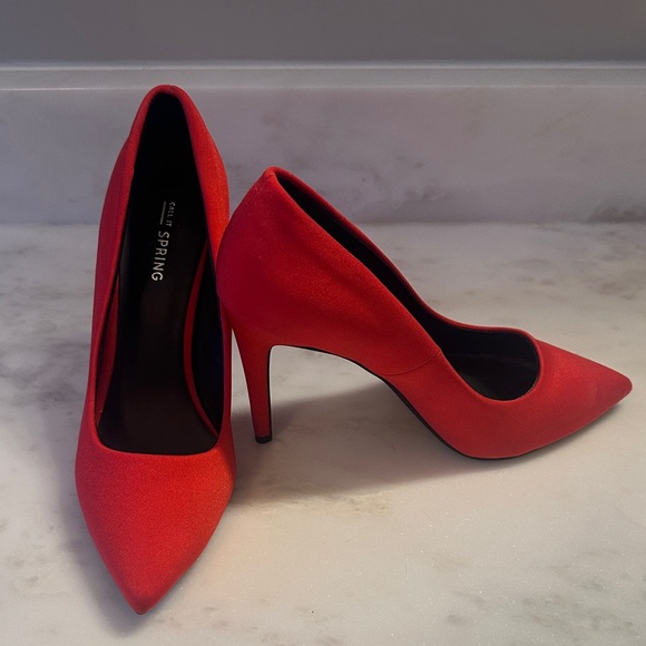 Call It Spring Bold Red Heels - Picture 3 of 8